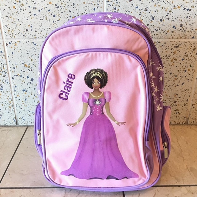 Customized Black Princess Backpack