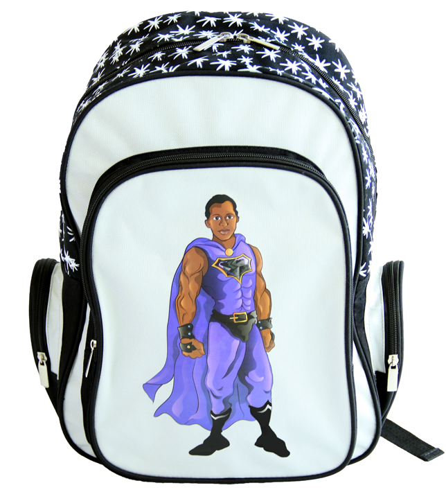 Black Superhero Backpack